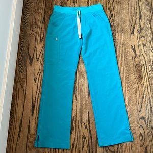 Figs XS scrub pant in teal